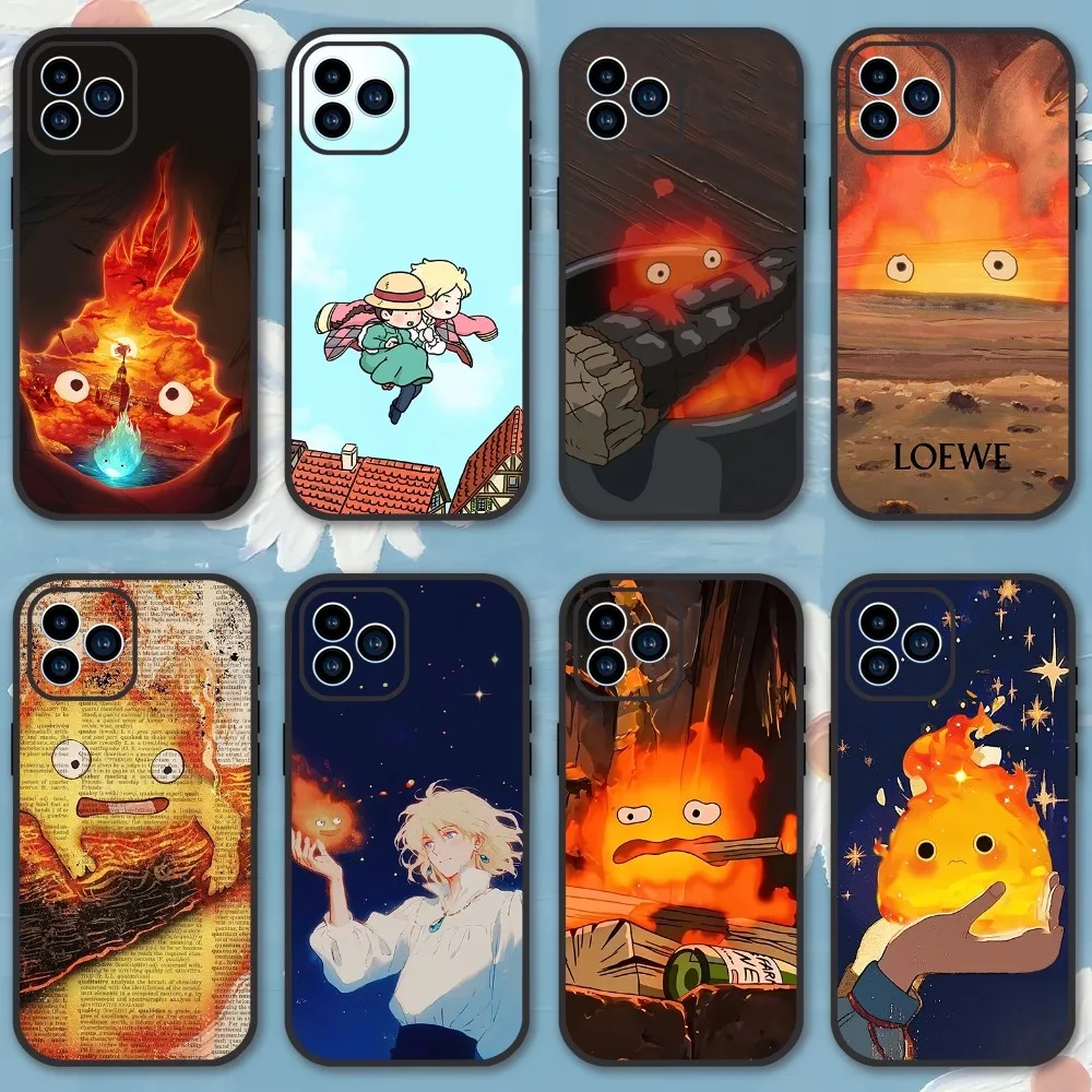 Movie H-Howls M-Moving Castle Phone Case For Samsung Galaxy S24 S23 S22 S21 S20 Ultra FE Plus Note 10 20 Lite Soft Phone Shell