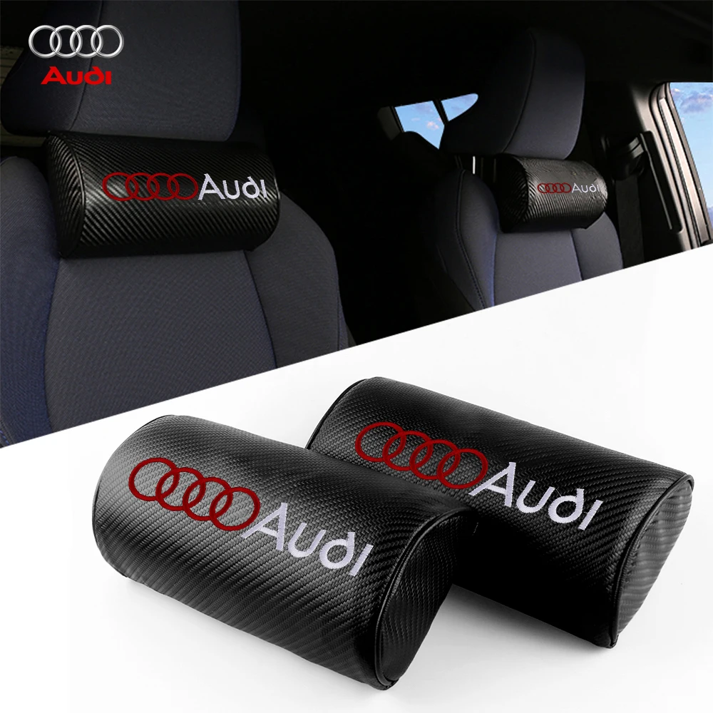 Auto-Kopfstützen-Nackenkissen Atmungsaktive Kopfstütze Nackenschutz für Audi SLINE A1 A3 8P A4 B5 B7 B8 A5 A6