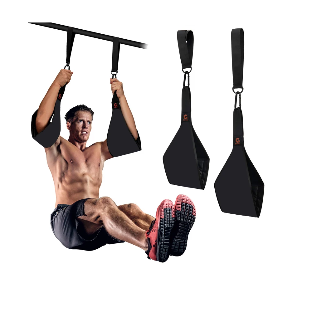 Adjustable Arm Hanging Ab Straps for Pull Up Bar Abdominal Muscle Building Core Strength Training Leg Raise Strap Home Gym