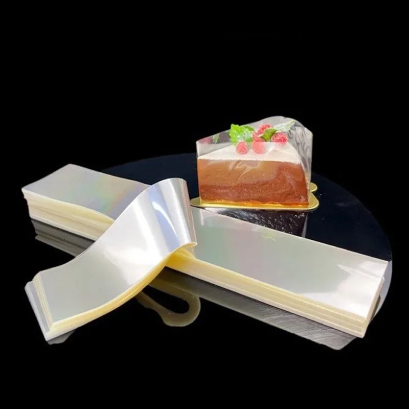 1000pcs Soft Cake Edges Collar Slice Mousse Chocolate Cake Sheets Surrounding Tape Film Baking Food Pastry Cupcake Tools