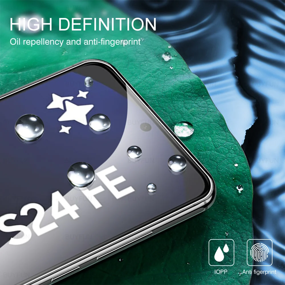 6in1 لهاتف سامسونج جالاكسي S24FE S24Ultra S24 + 5G واقيات شاشة عدسة الكاميرا سامسونج S 24 Fe 24ultra 24Plus غطاء من الزجاج المقسى