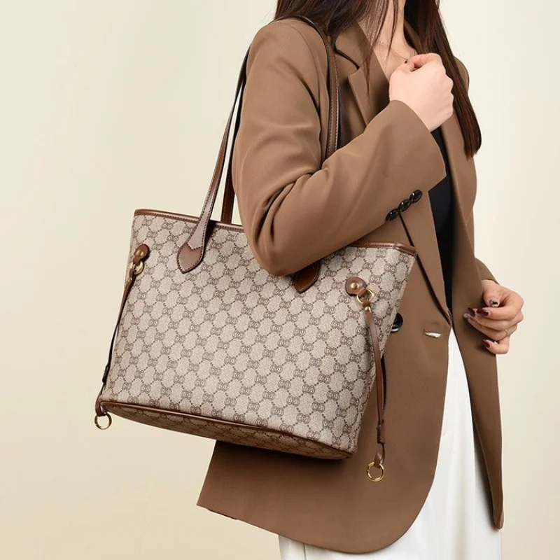 

Luxury Brand Leather Women's Tote Bag Fashionable Popular Classic Elegant Top-Tier Craft Vintage Daily Bag​