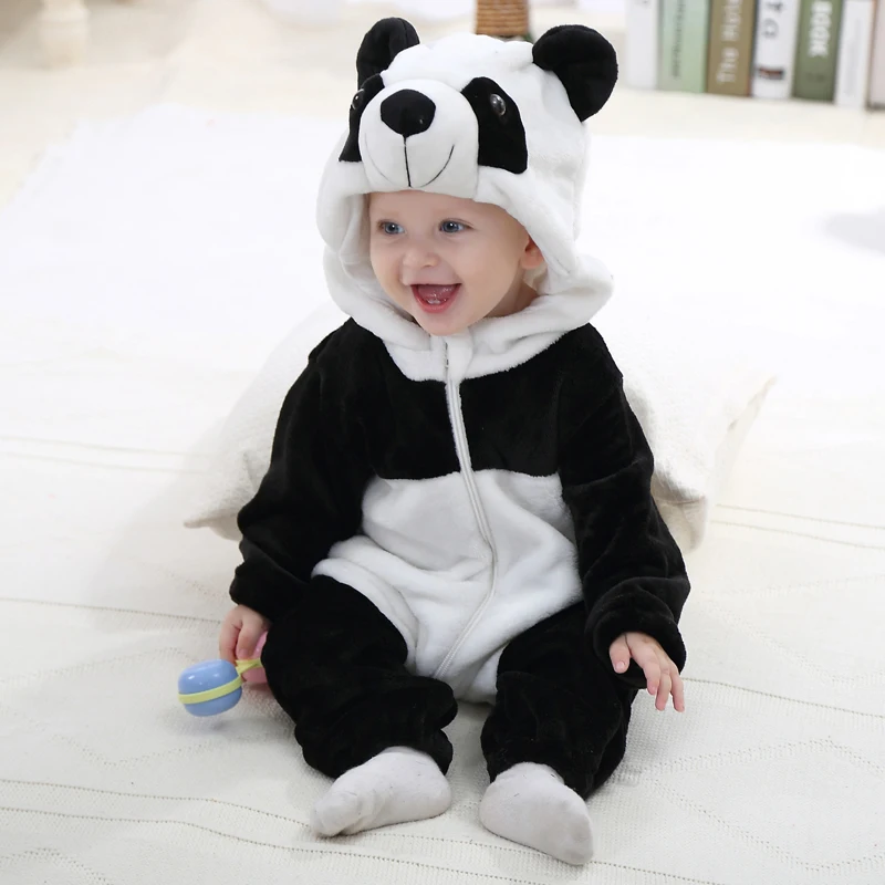 

Autumn Winter Baby Rompers Cute Style Baby Coral Fleece Brand Hoodies Jumpsuit Baby Girls Boys Romper Newborn Clothing Outwear