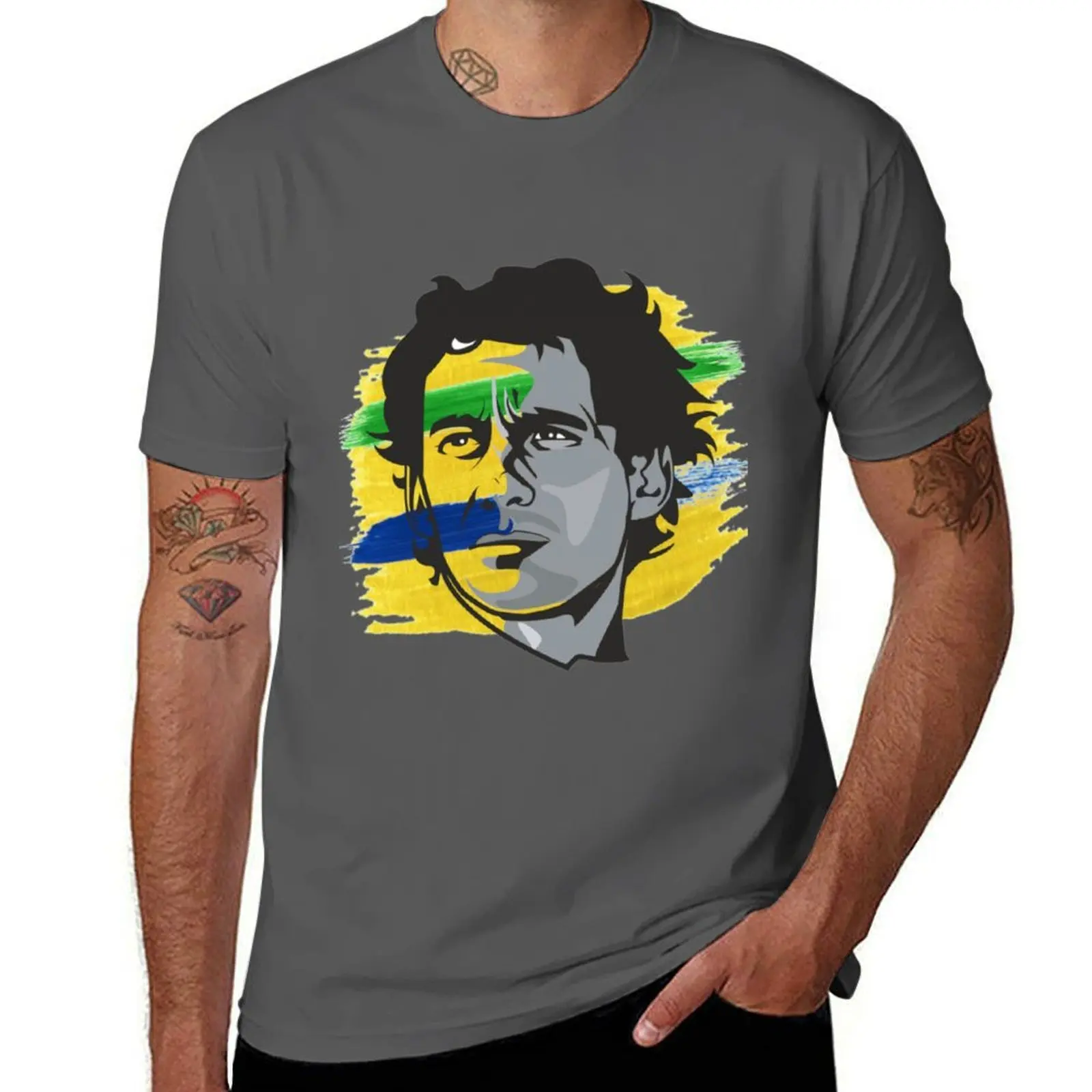 

Ayrton Art T-Shirt Lightweight Casual Summer T-Shirt