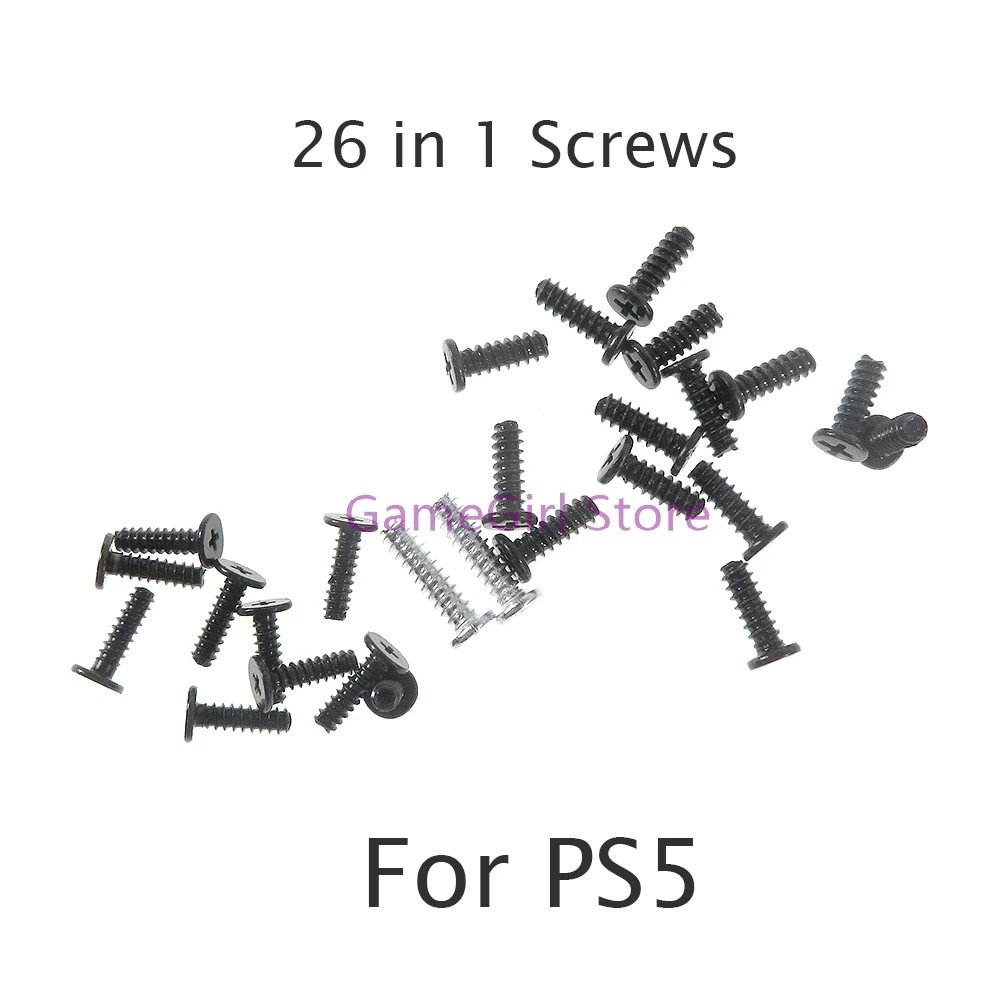 

100sets 26 in 1 Handle Full Set Screws For PlayStation 5 PS5 Controller Repair Replacement Kits