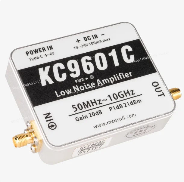 KC9601C High Linearity C Power Supply Low Noise Amplifier 50MHz - 10GHz 20dB
