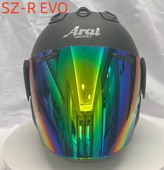 3/4 Open Face Helm SZ-R EVO Motorradhelm Matt Schwarz Sommer Jet Scooter Motorrad Halbhelm Cascos Para Moto
