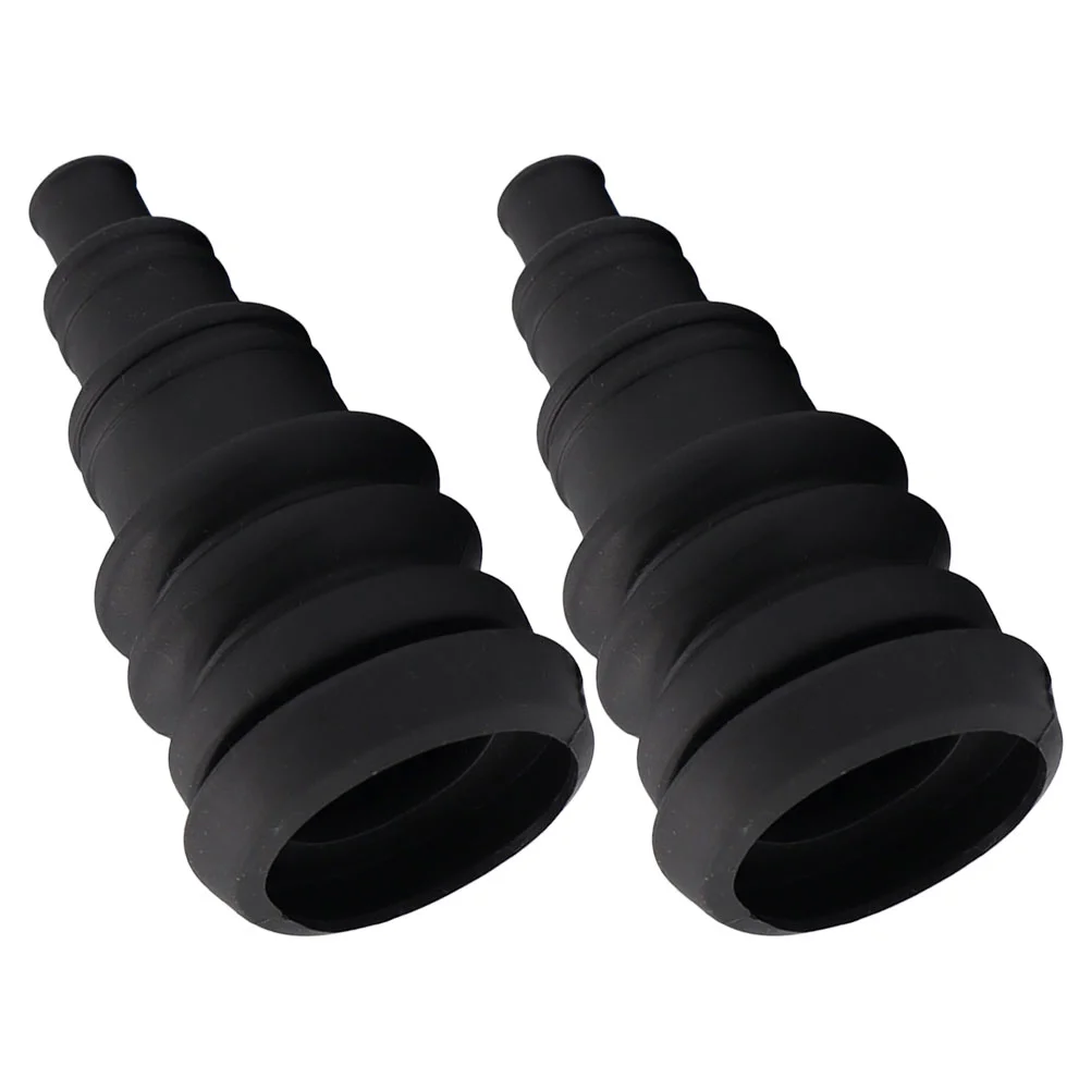 2 Pcs Automotive Wire Dust Jacket Rubber Ring Plugs for Holes Assorted Sizes Washer Protection Grommets Black Bundles