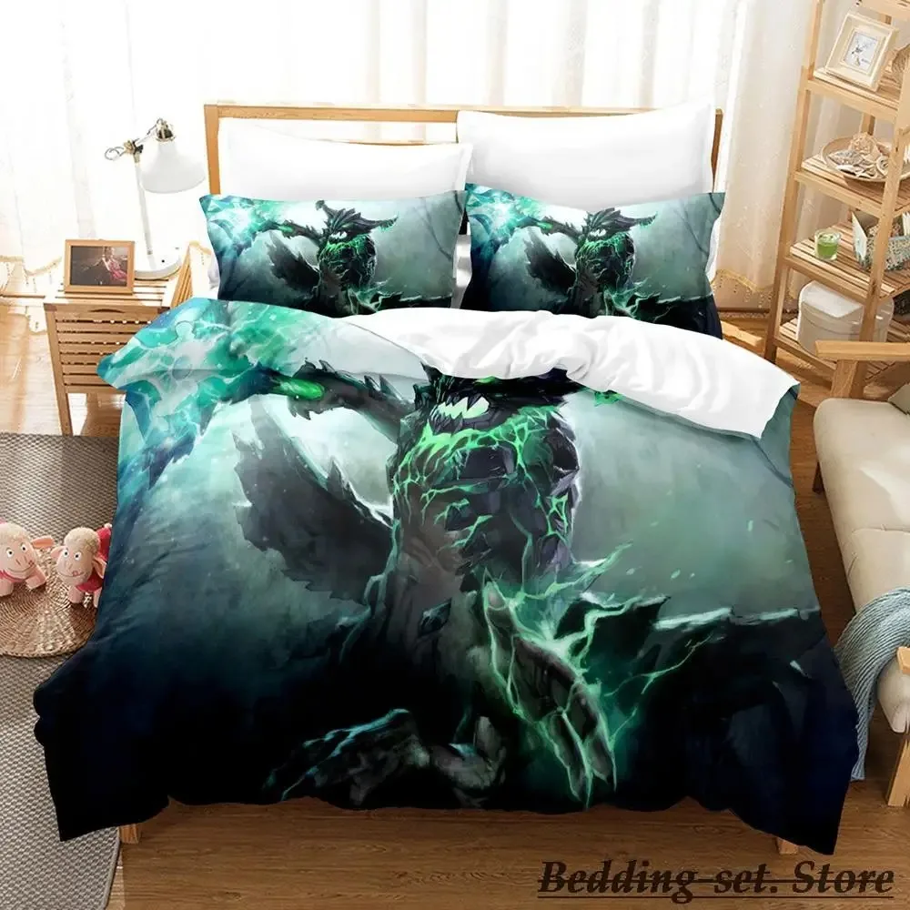 2023 Game Dota 2 Bedding Set Single Twin Full Queen King Size Bed Set Adult Kid Bedroom Duvetcover Sets Anime parure de lit Bed