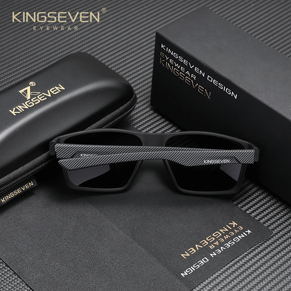 نظارات KINGSEVEN Trend الشمسية المستقطبة UV400 الكلاسيكية للرجال والنساء، نظارات القيادة عالية الجودة