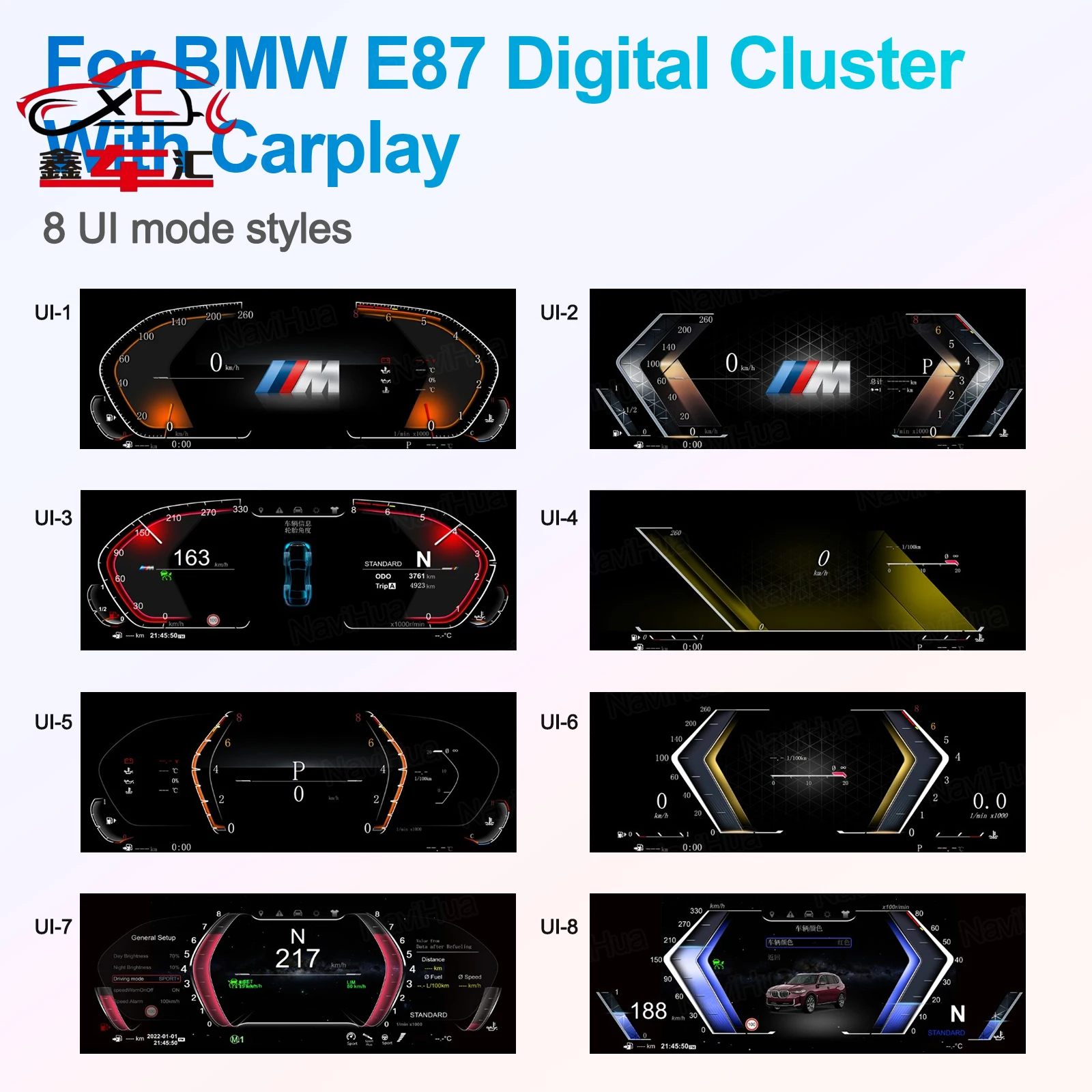 

NaviHua For BMW 1 Series E87 2006-2011 Car Digital Cluster LCD Dashboard Carplay Cockpit Virtual Instrument