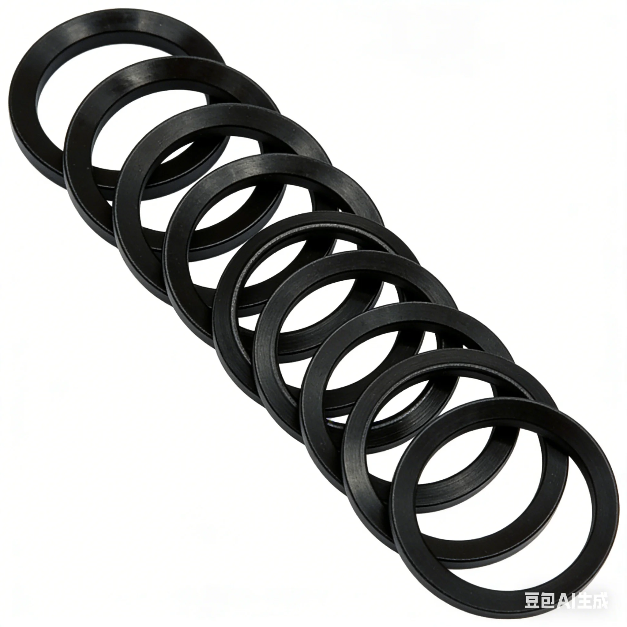 10 pieces/bag of carbon steel material black circular washers/gaskets