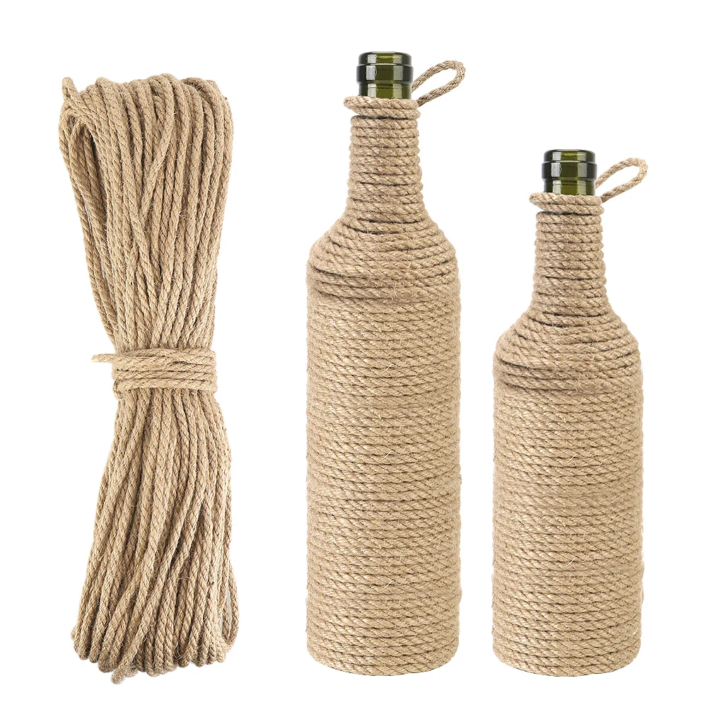 DIY Scratching Post Toy 20M/50M/100M Cat Climbing Frame Natural Sisal Rope Twine For Cat Sharpen Claw Replacement Rope