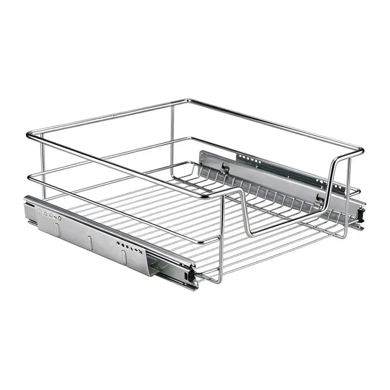 Cabinet Basket Drawer Type Kitchen Seasoning Dish Storage Rack Multifunctional Shelf