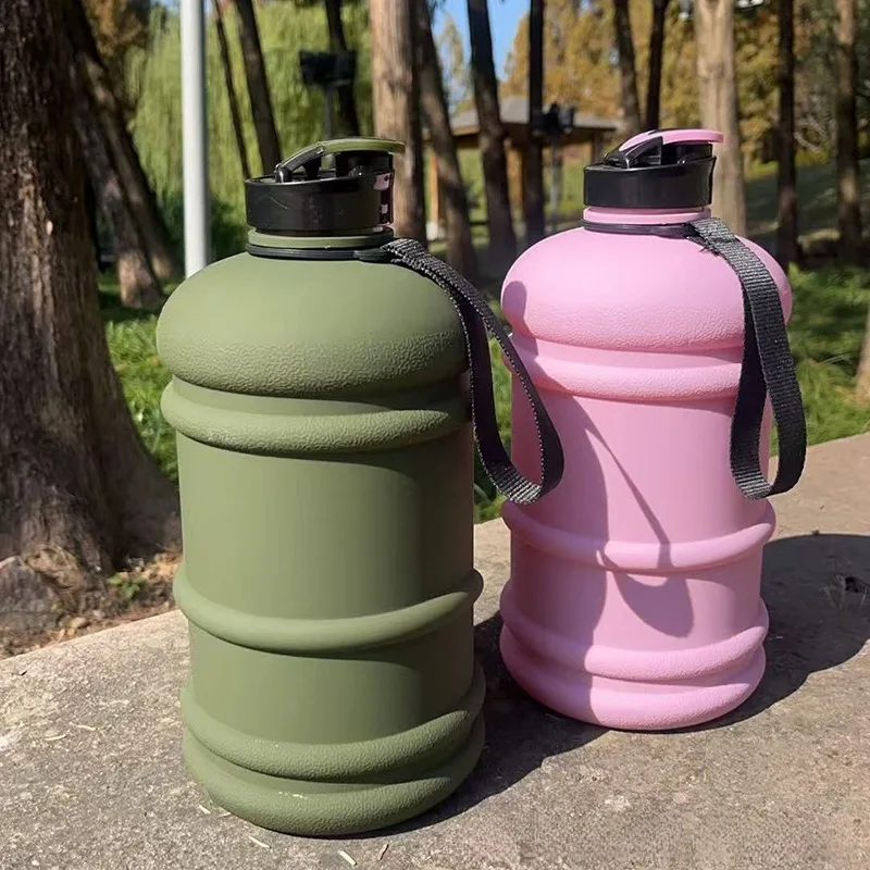

2.2 Liters Sports Water Bottle Large Plastic Gym Bottle Leak-proof Pink Travel Cycling Drinking Bottle For Woman Men BPA Free