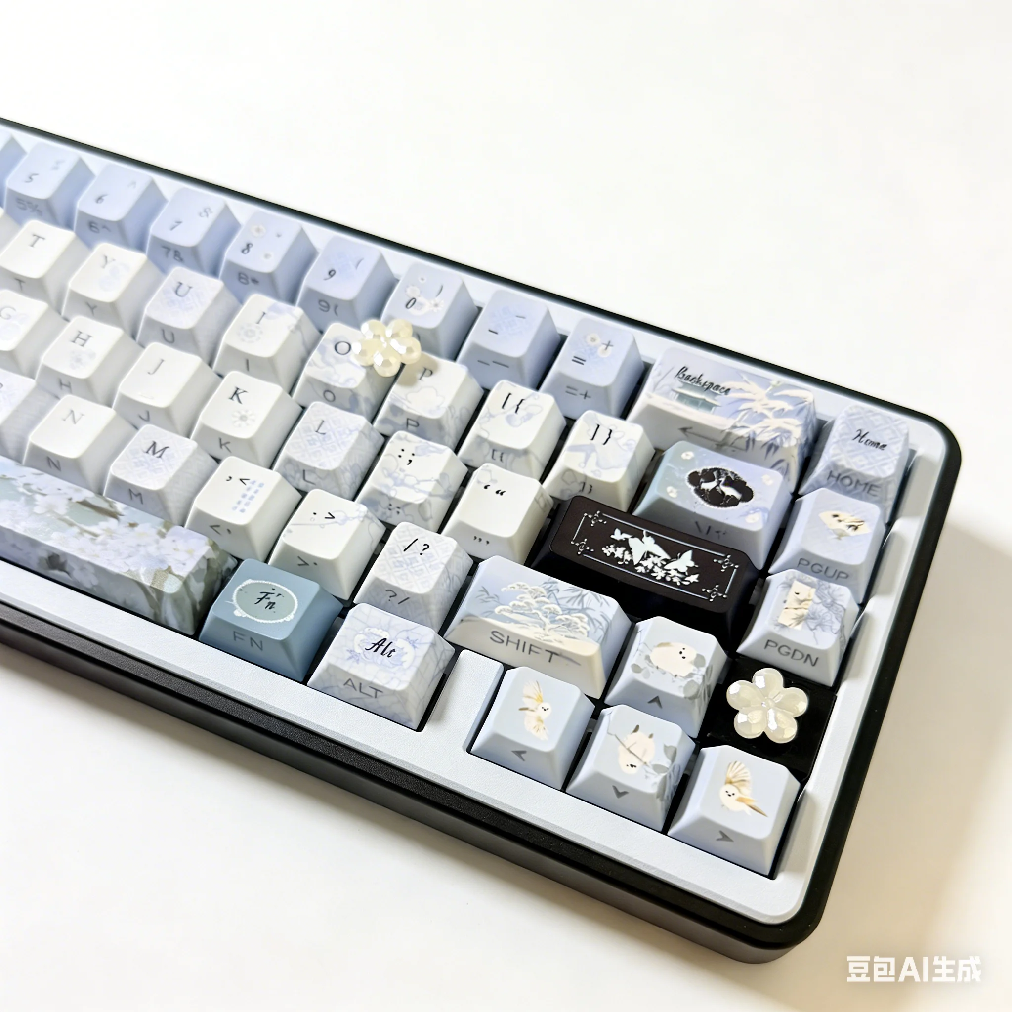 Nieuwe PBT-toetsen 120 toetsen, Cherry Profile PBT 5-zijdige sublimatie zijprint doorschijnend anti-slijtage toetsenbord