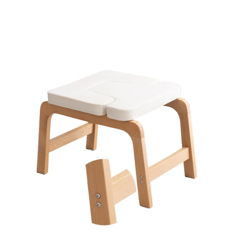 Solid Beech Wood Yoga Inversion Bench Anti-Gravity Training Equipment for Home Gym Durable Fitness Chair for Yoga/Pilates