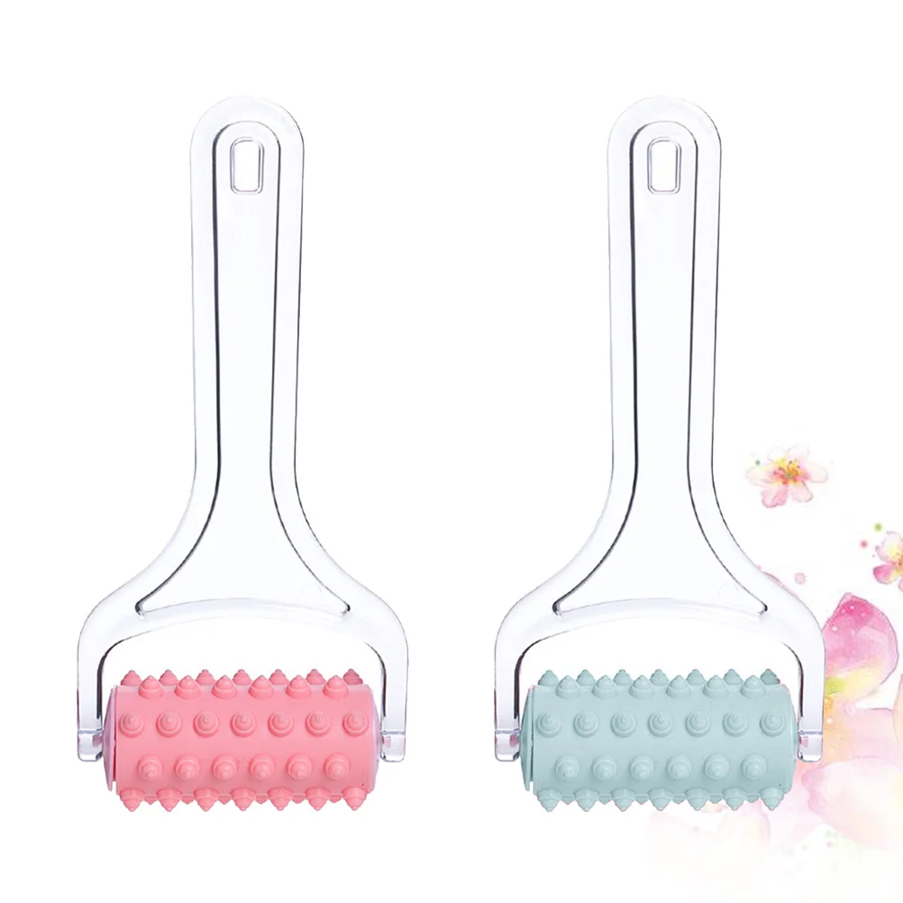 

2pcs Massage Handheld Body Roller For Full Arm Leg Muscle Relief Ergonomic Non-Slip Particle Therapy Tool Roller Massager