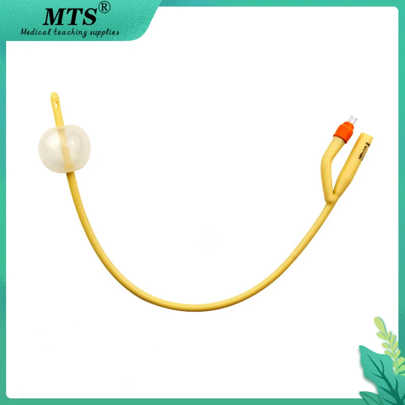 

MTS 10pcs/lot 2way Silicone Coated Latex Foley Catheter medical disposable urinary catheter with Plastic Valve