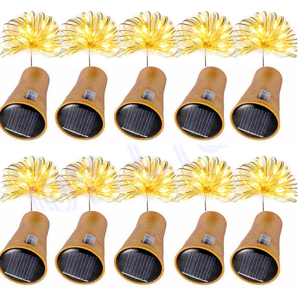 

10pieces 2M 20LEDs Solar String Fairy Lights Waterproof Outdoor Garland Solar Power Lamp Christmas For Garden Decoration Navidad