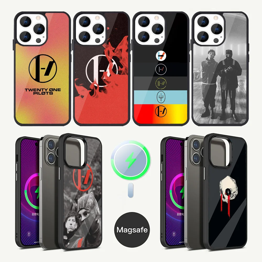 T-Twenty one pilots Phone Case For iPhone 16,15,14,13,12,11,Plus,Pro,Max Mini Magsafe Magnetic Wireless Charging