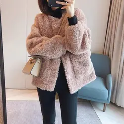French Retro Gentle Style Short Style Small Fragrant Style New Lamb Wool Coat Women's Winter Trendy Versatile Women's Clothing