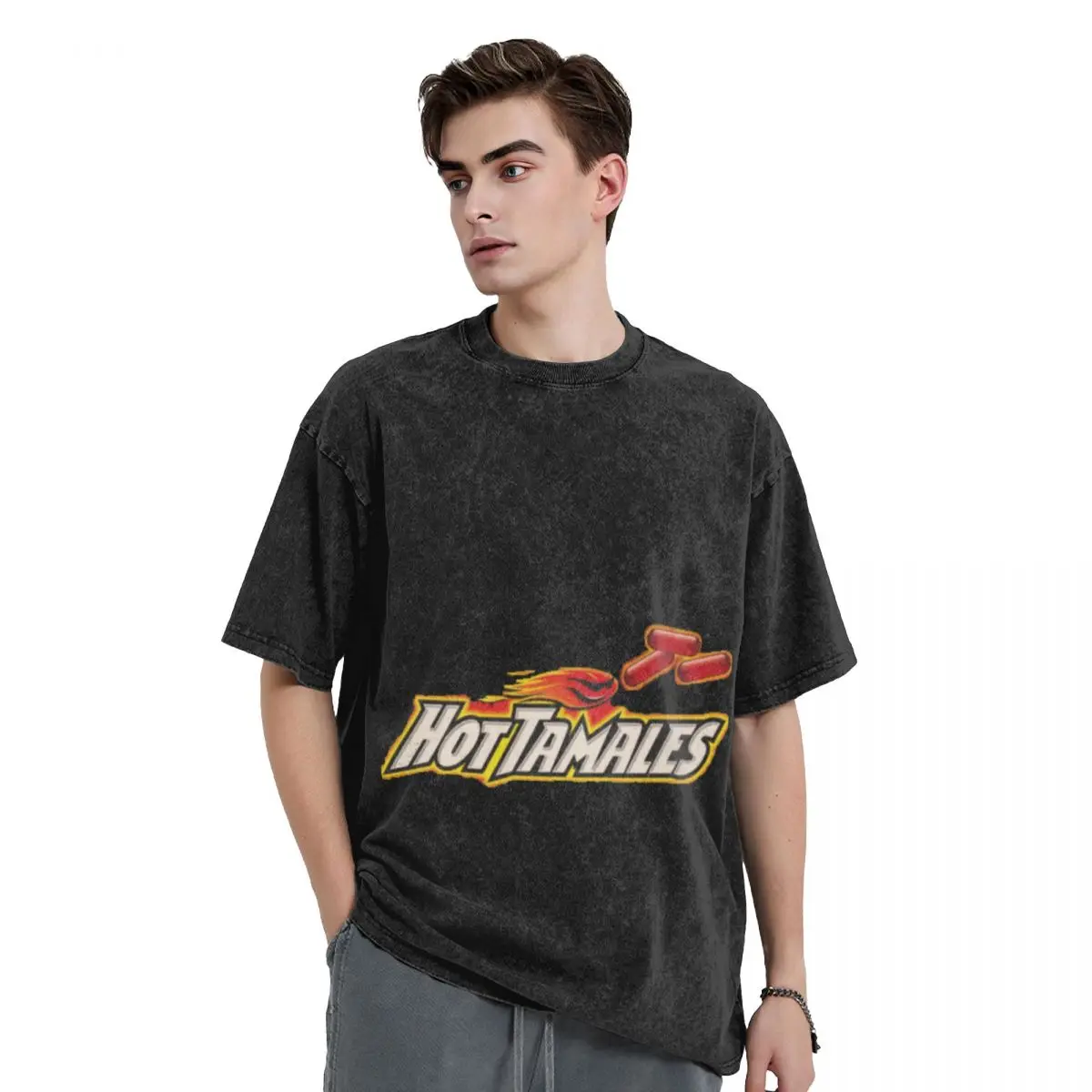 Hot Tamales T-Shirt anime figures baggy shirts rapper graphic tees mens graphic t-shirts