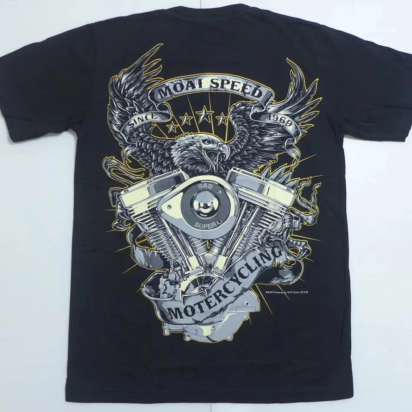 

Motorcycle Summer Motorcycle Peripheral Pattern Printed T-shirt Pattern Short Sleeve Racing T-shirt Men's and Women's Cotton