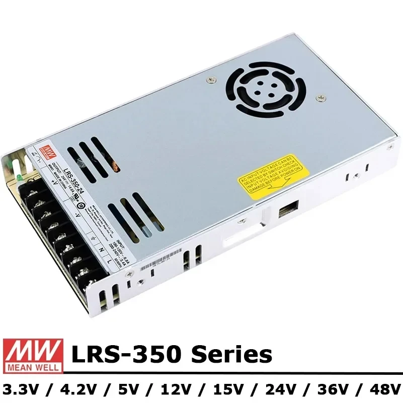 MeanWell Power Supply LRS-100/350 Series AC/DC 100/350W 12V 15V 24V 36V 48V Single Output Switching Power Supply