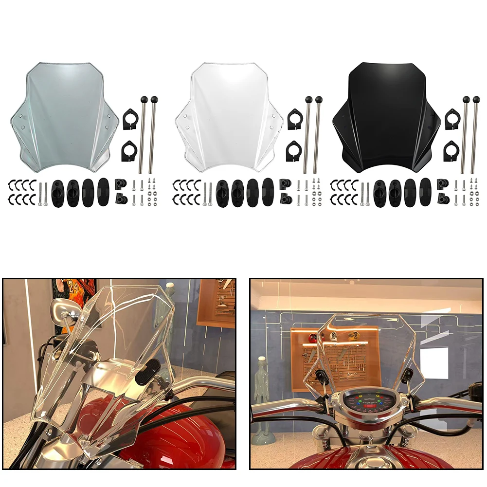 

Windshield Covers Motorcycle Windscreen Adjustable Windscreen For Kawasaki For Honda For BMW For Suzuki For MT09 For CBR600RR