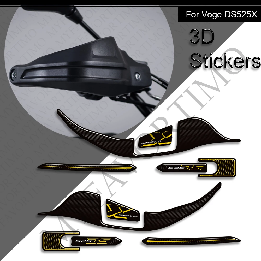 For Voge DS525X DSX525 DS 525X Motorcycle 525DSX Fuel Tank Pad 3D Resin Stickers Handguard Decals Tank Cap Anti Slip Decorative