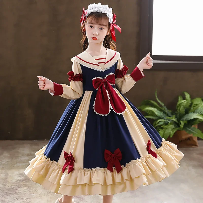 Vestido de princesa Lolita de fantasía para niña, vestido de princesa para fiesta de Halloween, disfraz de baile de Tango y Carnaval, vestidos para niña, regalo de cumpleaños