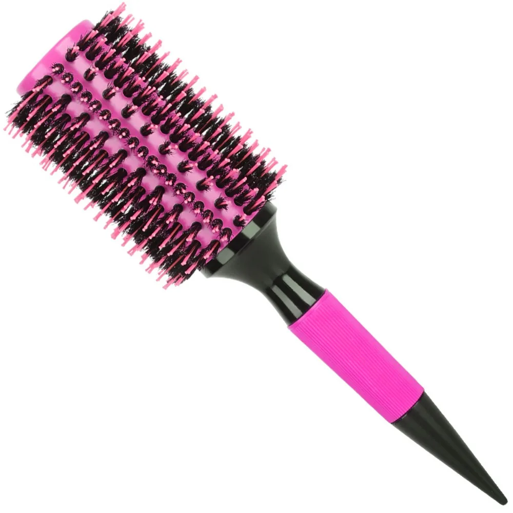 

Boar Bristle Round Hair Comb Barbershop Comb Nylon Curling Hair Brushes Combs Durable Anti-Static Salon Styling Tools