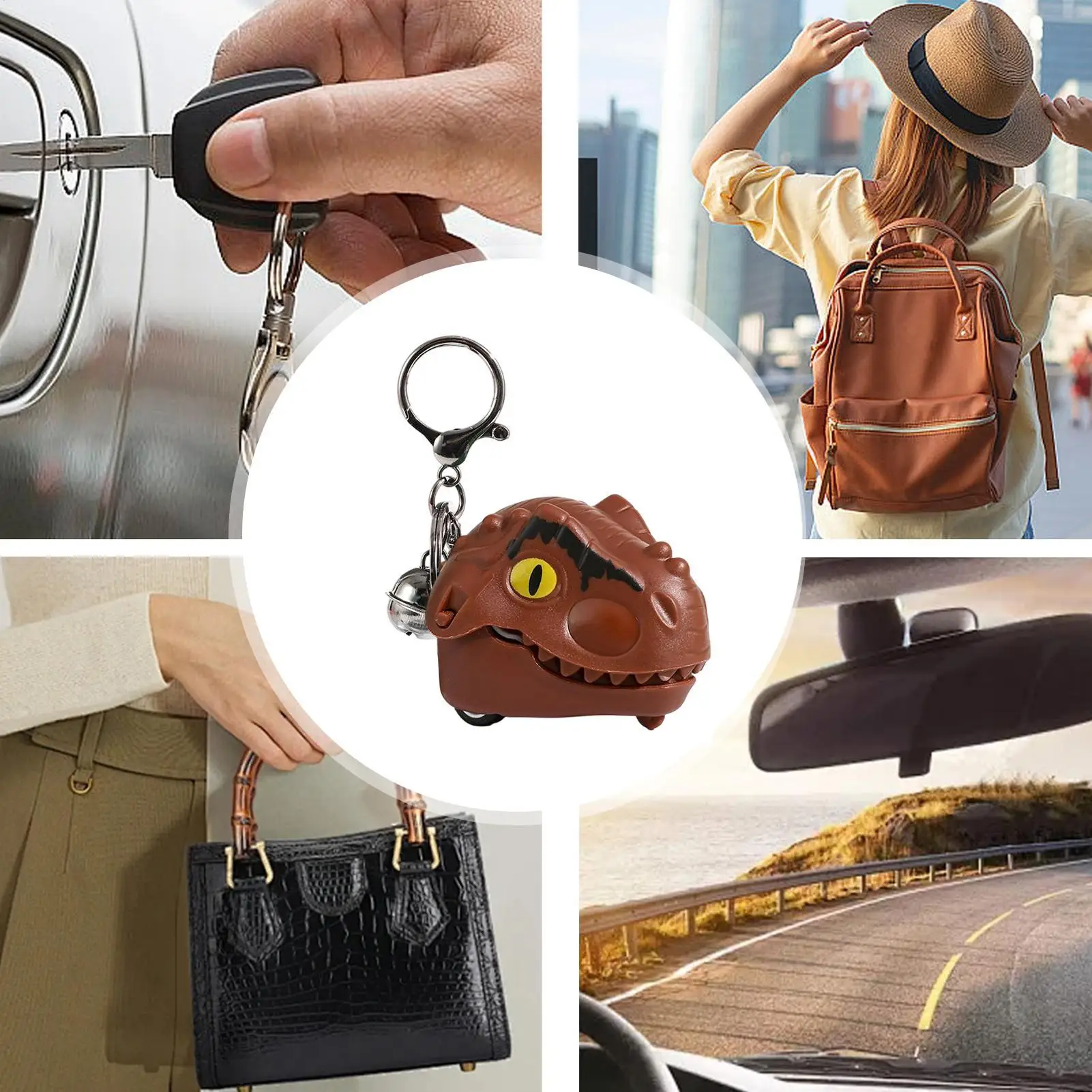 Giocattolo per dentista coccodrillo Portachiavi divertente interattivo Dinosauro che mordono il dito Portachiavi Giocattolo per bambini Adolescenti Festa in famiglia