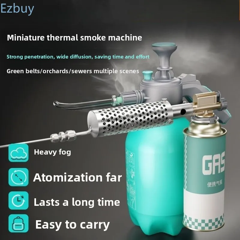 Handheld Smoke Fogger 2L Portable Thermal Fogging Machine for Pest Control, Mosquito Killing, Disinfection, Garden Sewer No Gas