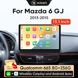 Ainavi 13.1 Android Car Multimedia Vedio Player For Mazda 6 GJ Atenza 2012 2013 2014 2015 Car Autoradio 2din Navigation Carplay