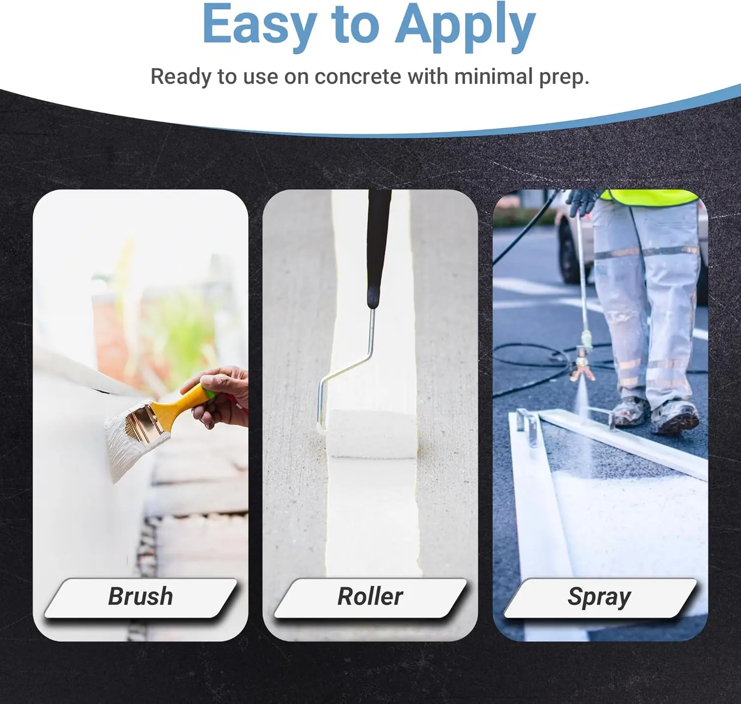 Peinture de sol pour décoration de la maison - Peinture blanche pour sol de 1 gallon, la plus adaptée aux garages résidentiels, aux ateliers, aux maisons préfabriquées