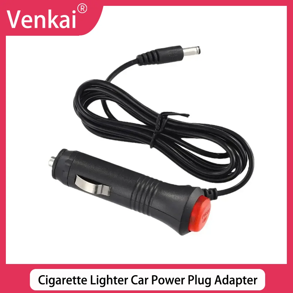 Plugue macho de isqueiro de substituição com fusível de 12V com interruptor liga/desliga 2FT 12Volt 15amp Plugue de isqueiro com cabos