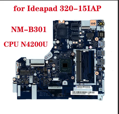 

Lot 5B20P20643 for Lenovo Ideapad 320-15IAP laptop motherboard DG424/DG524 NM-B301 with CPU N4200U 100% tested OK