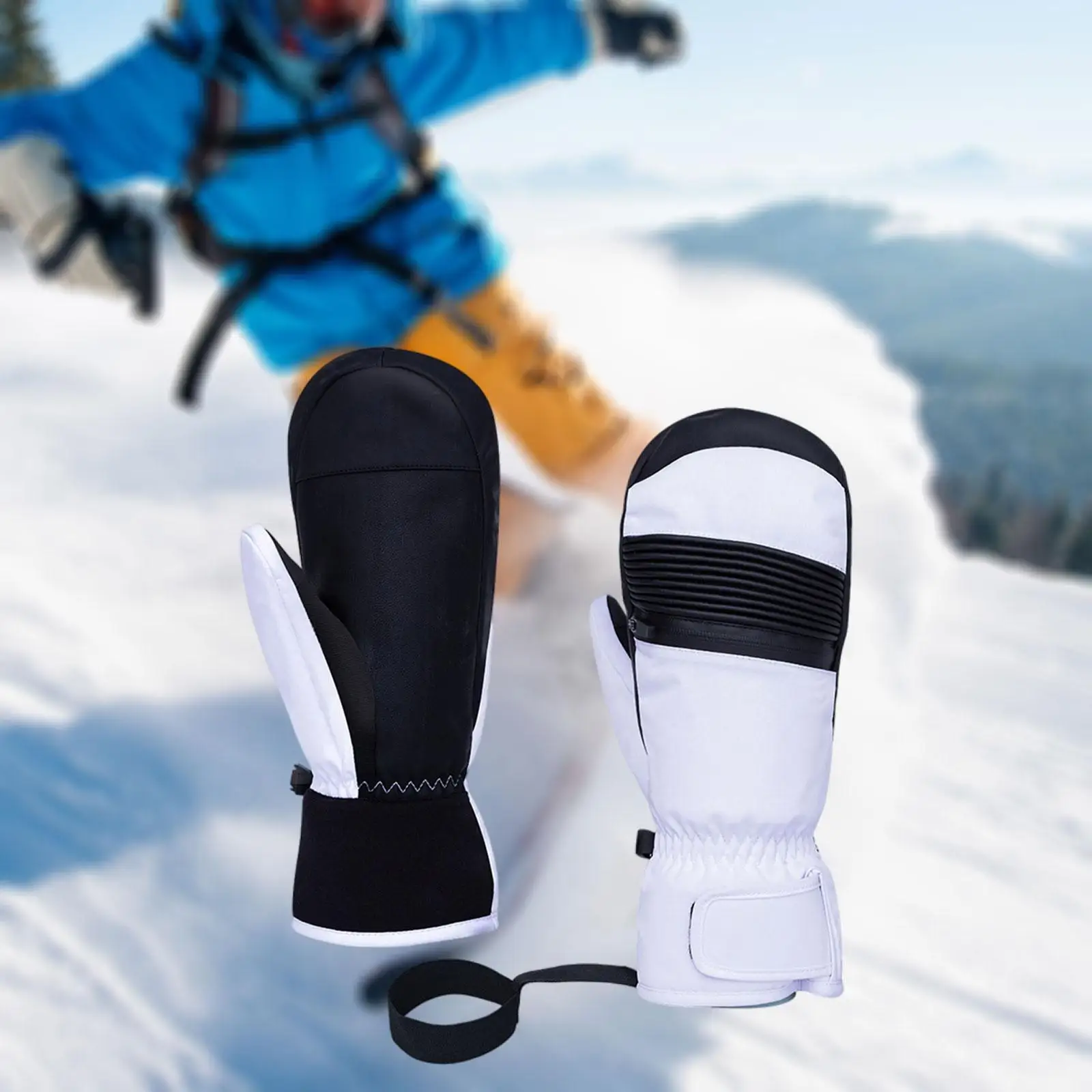 

1 Pair Ski Gloves Multipurpose Keep Warm Ski Mittens Portable Snow Gloves Warm Gloves for Running Winter Sports Cold Weather