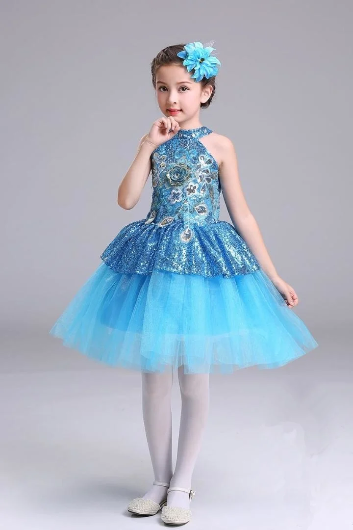 Ballet Tutu Dress Girls Gymnastics Dancewear Ballet Clothes Children Ballerina Costume Tutus Stage Wear