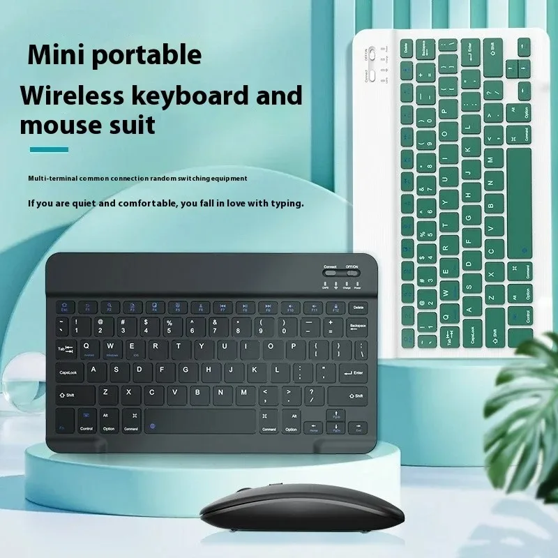 10 inch Bluetooth Keyboard for iPad Air Pro 10.9 for Samsung Xiaomi Huawei Tablet Phone Laptop Universal Keyboards Rechargeable