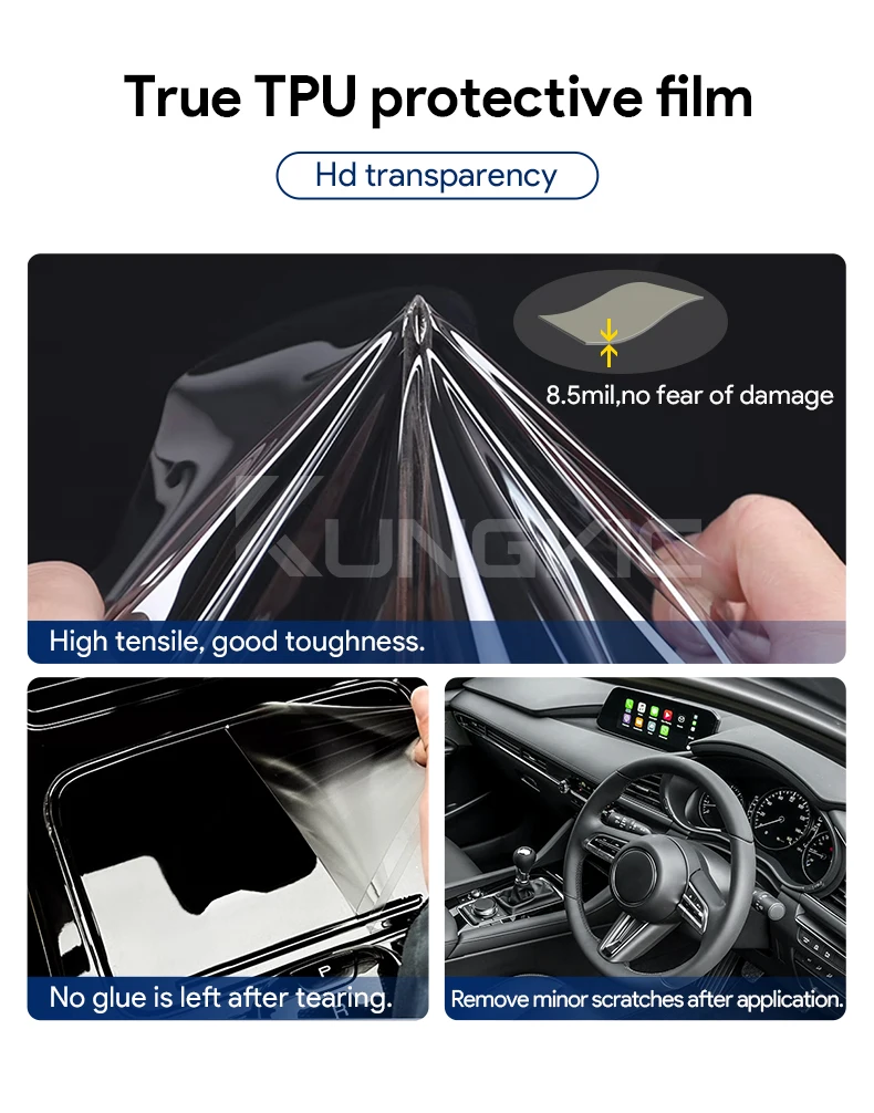 Für Mazda 3 BP 2019 2020 2021 2022 2023 2024 2025 2026 Mazda3 Axela Mittelkonsole Schaltgetriebe Transparente TPU Anti-Kratz-Folie – Detail 4