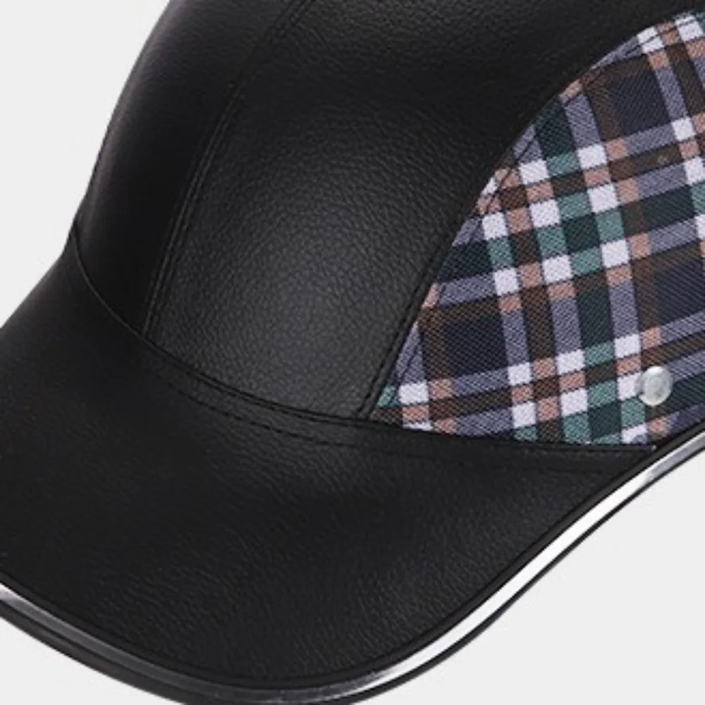 

Classic Baseball Cap Style Bicycle Helmet Safety Hard Motorcycle Half Helmet Half Face Anti-UV Bike Hard Hat for Men Women