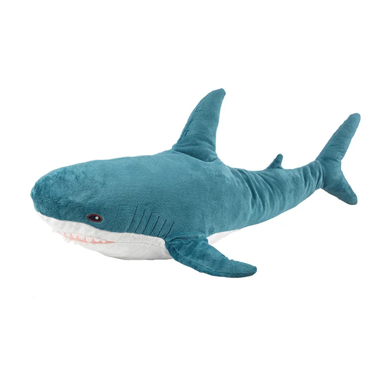 140 Cm Cute Shark Doll Kawaii Extra Large Shark Animal Stuffed Plush Toy Super Soft Sleeping Pillow Children\'s Birthday Gift