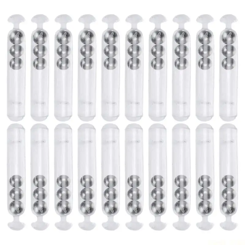 U2JB Pack of 20 Sound Rattles Fly Tying Baits Making Accessory for Hard Baits