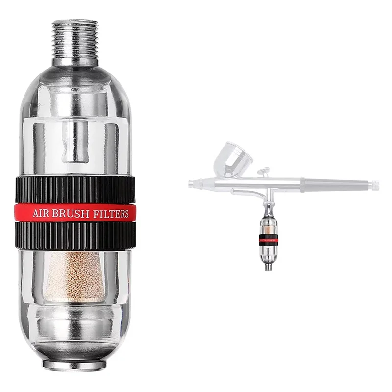 ABAH-Nail Art Spray Gun Filter Mini Airbrush Separator Water-Trap Filter For Air Compressor G1/8 Connector