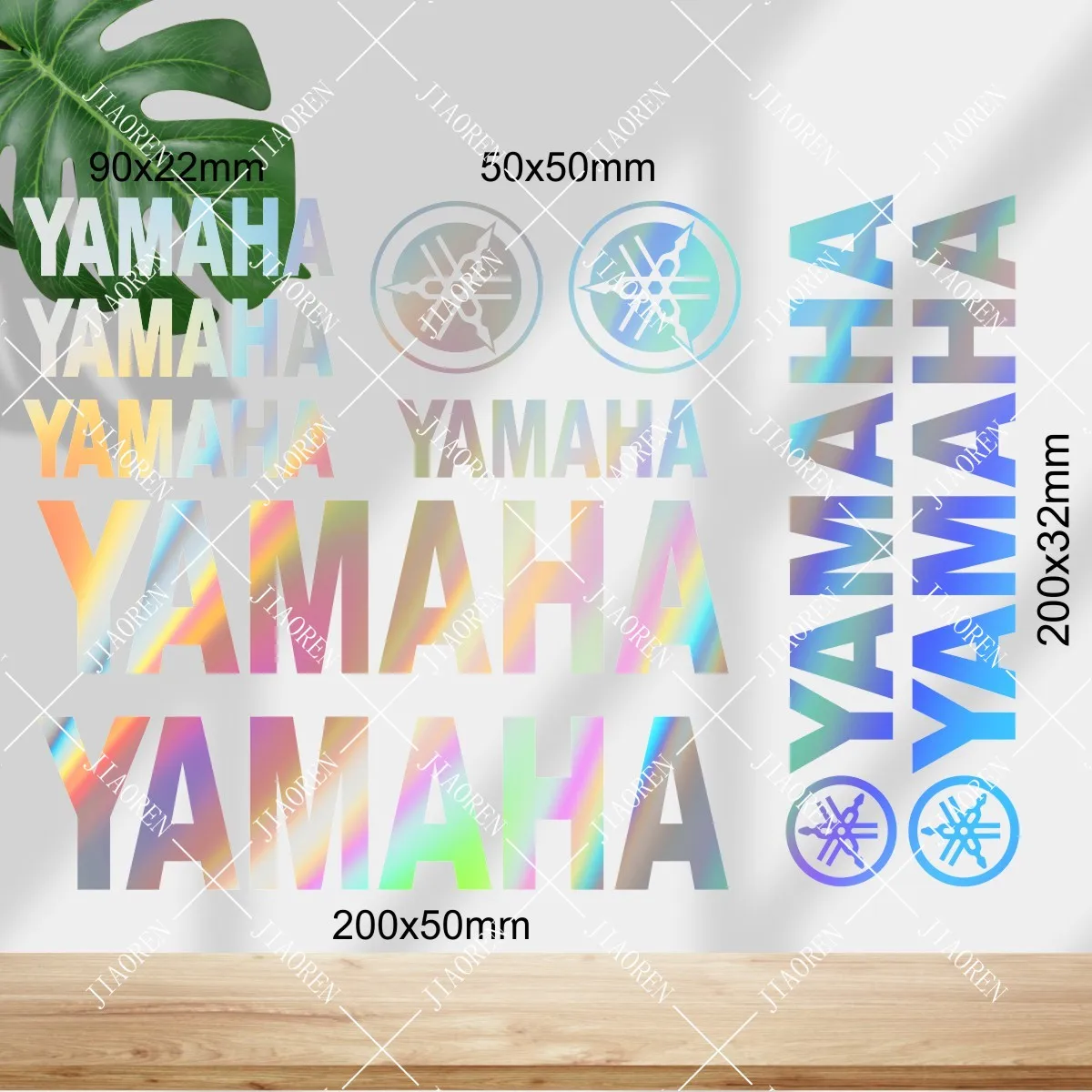 

Хэллоуин виниловая наклейка YAMAHA логотип мотоциклетный бак шлем автомобиль велосипед лазерная радуга наклейка комплект # 3