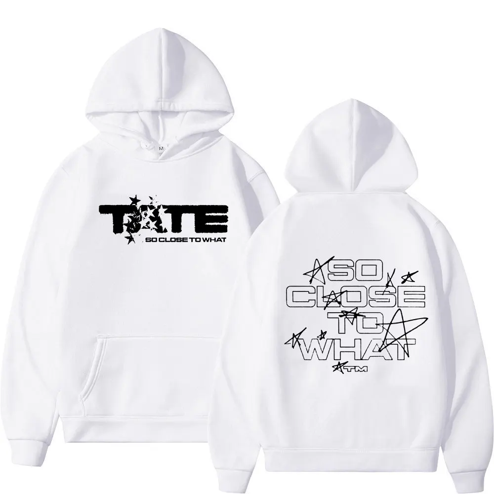 Men Women Clothing Long Sleeve Hooded Sweatshirts Tate McRae So Close To What Album Hoodies Fleece Vintage Oversized Pullovers #3