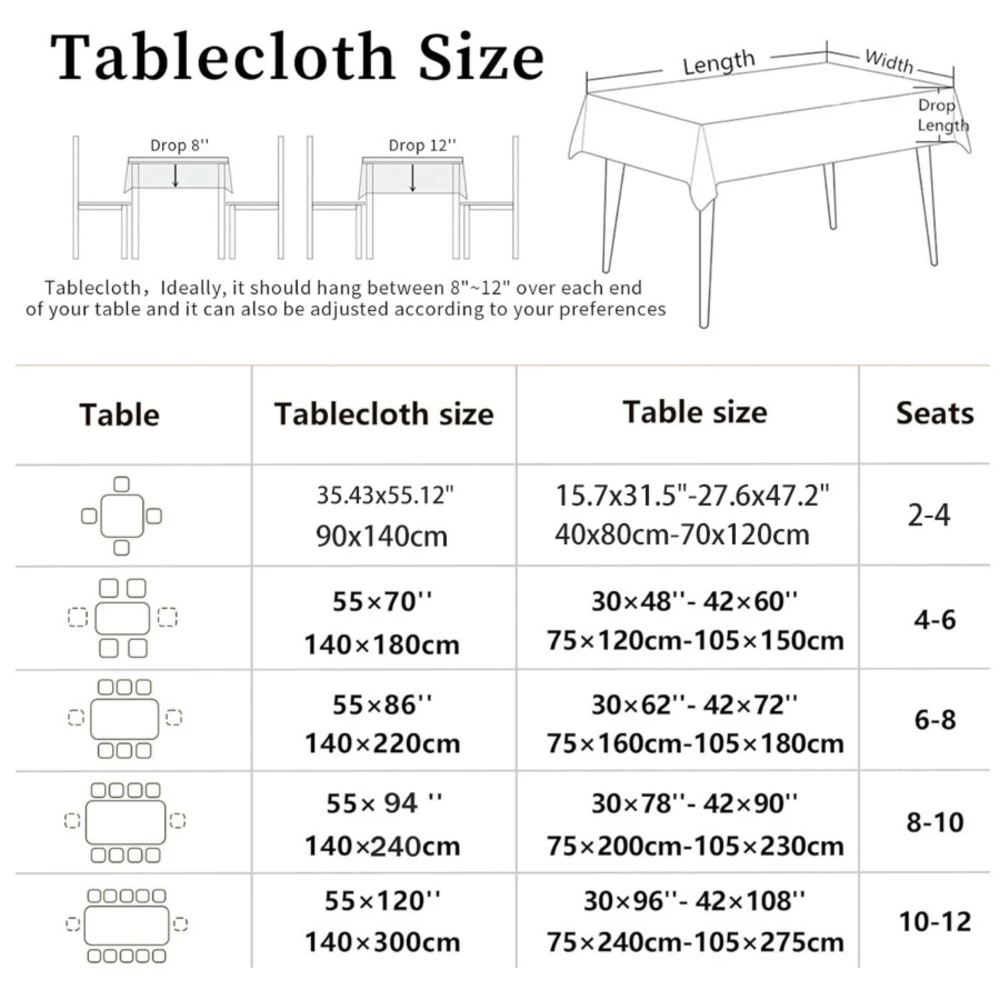 Fall Pumpkin Maple Leaves Squirrel Rectangle Tablecloth for Table Decor Reusable Kitchen Dining Tablecloth Autumn Decorations